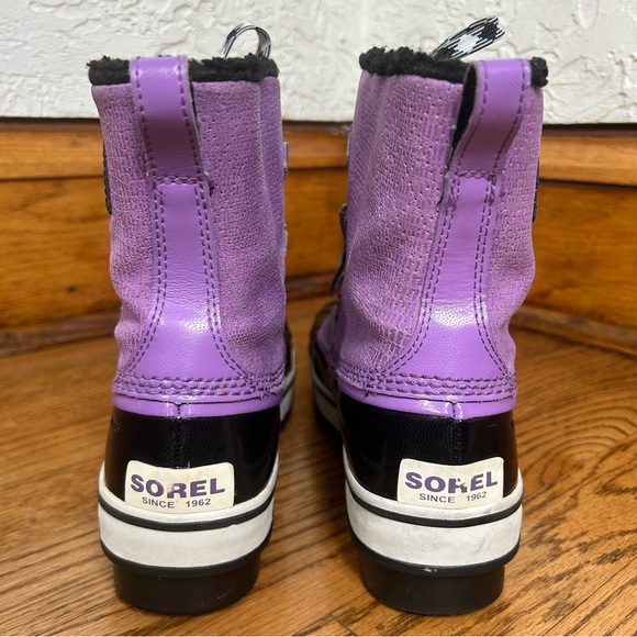 Sorel | Tivoli Mid Purple Lace Up Winter Boots Size 6 - Picture 5 of 15